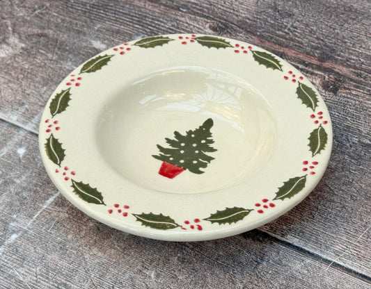 Christmas Tree Design Dipping Bowl, 13cm