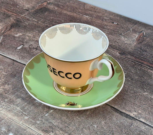 Yvonne Ellen Prosecco Tea Cup and Saucer