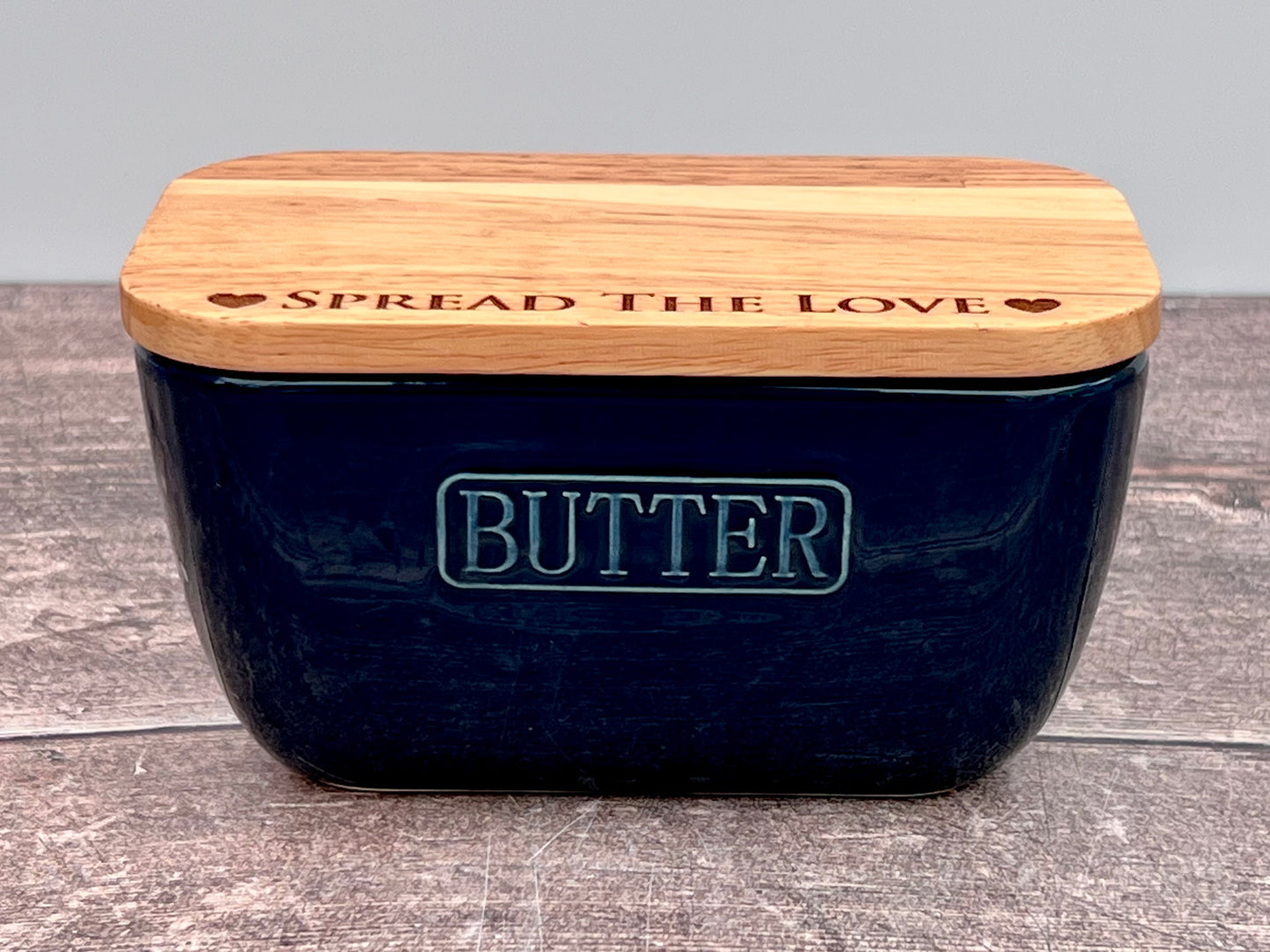 Spread the Love Blue Butter Dish