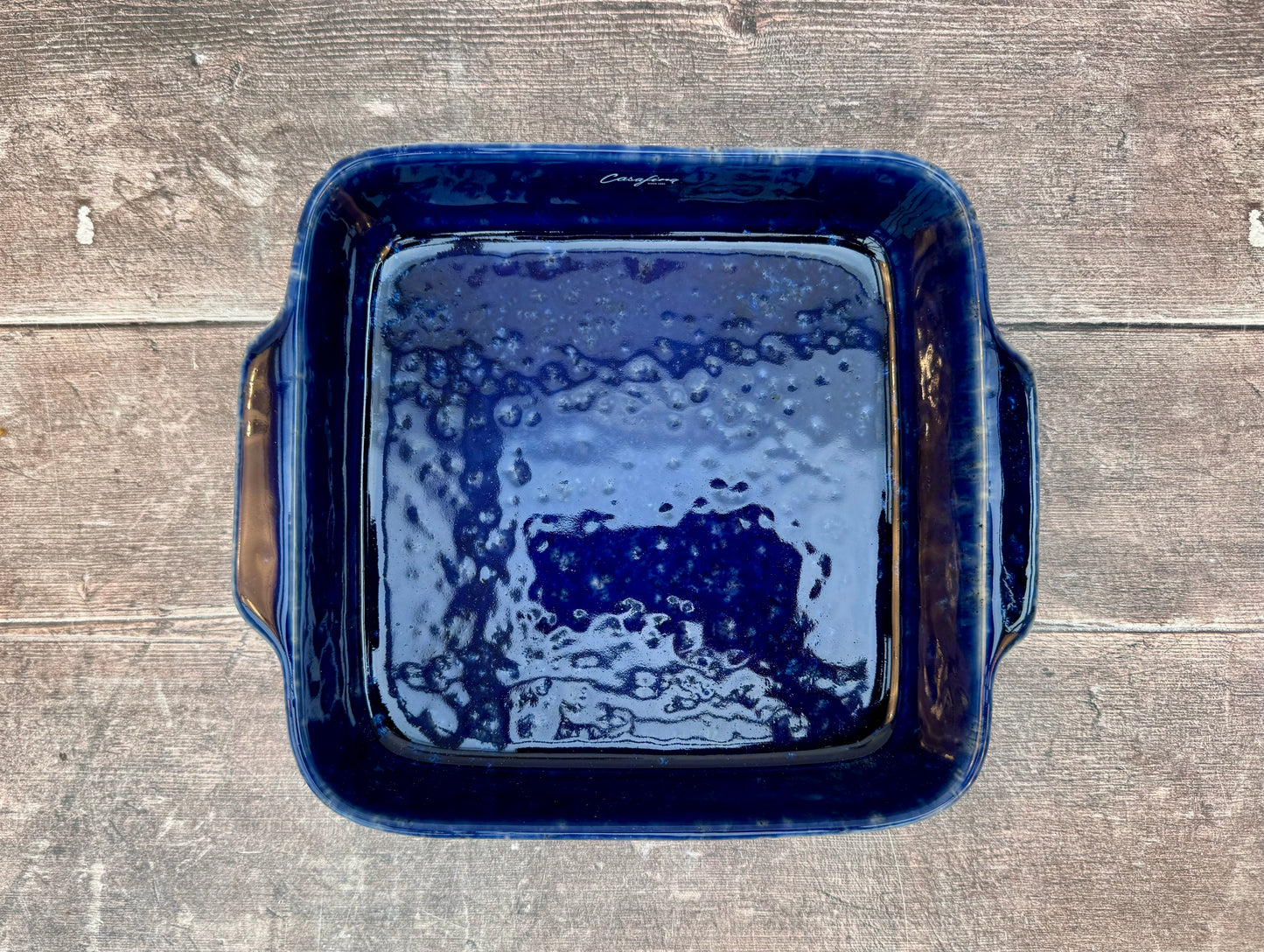 Dark Blue Square Baking Dish, 23cm