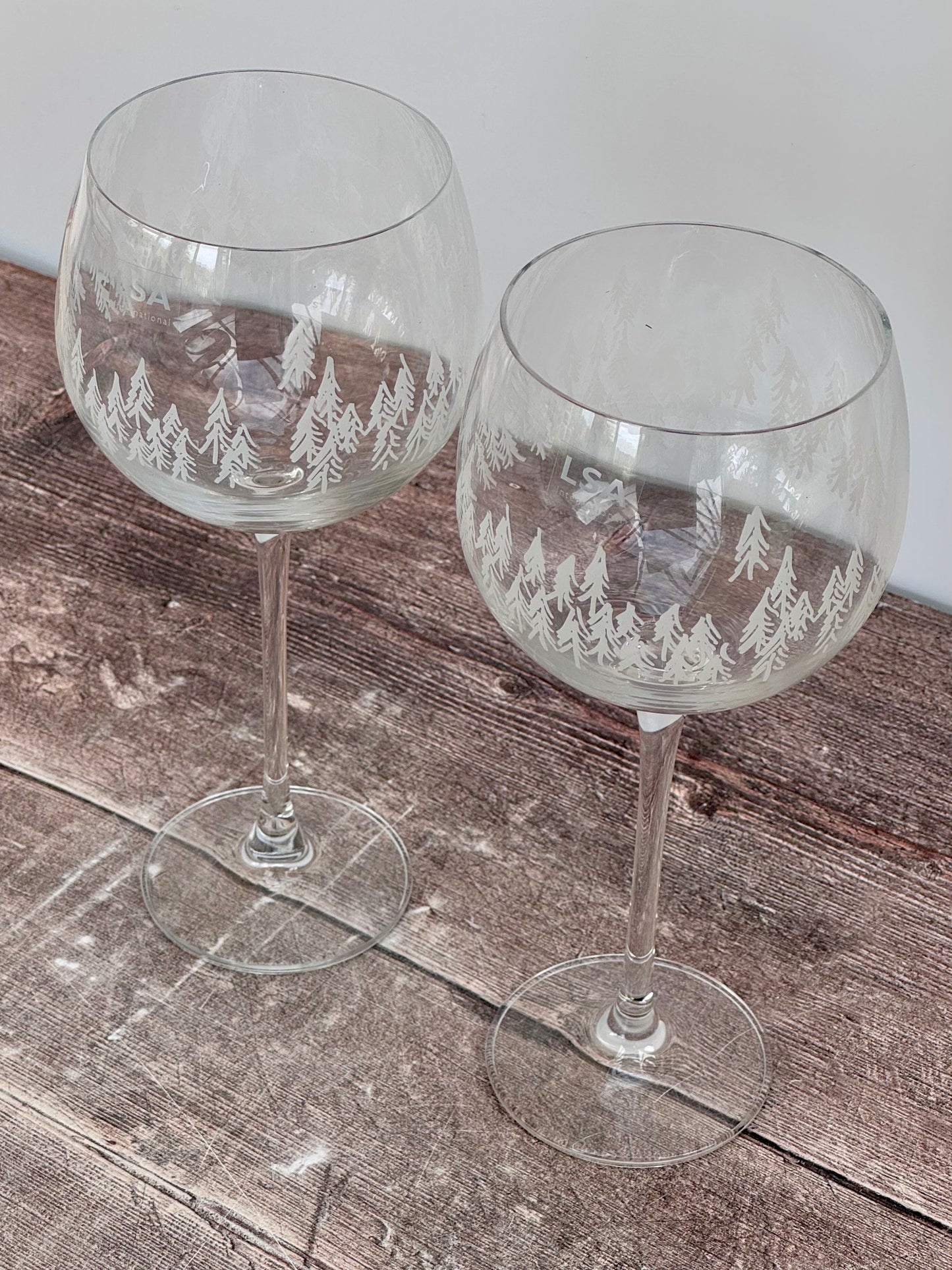LSA Fir Tree Goblet/Balloon Gin Glasses (2 pack)