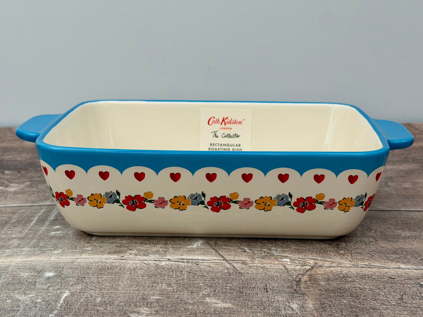 Cath Kidston Flower Patterned Rectangular Baking Dish, 21.5cm