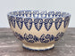 Blue and White Patterned Small Bowl, 13cm