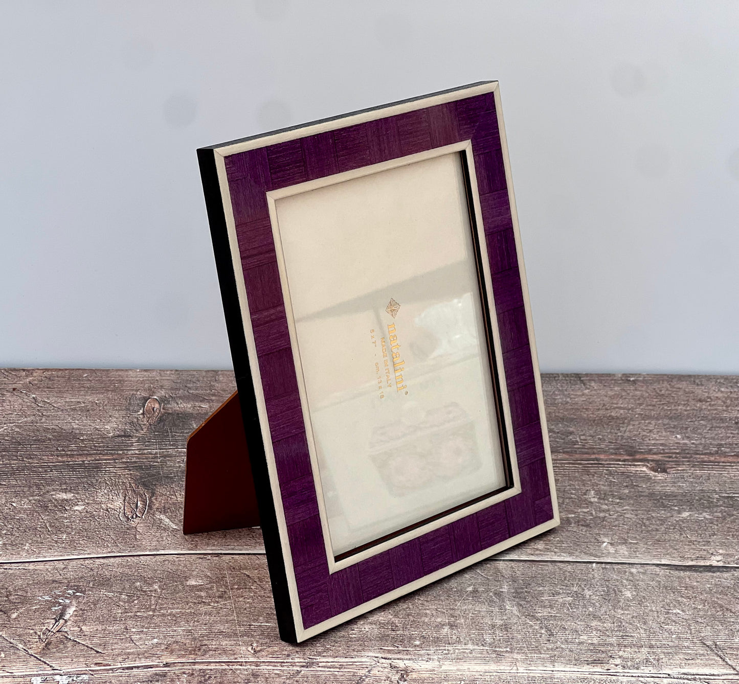 Natalini Purple and White Photo Frame 5 x 7