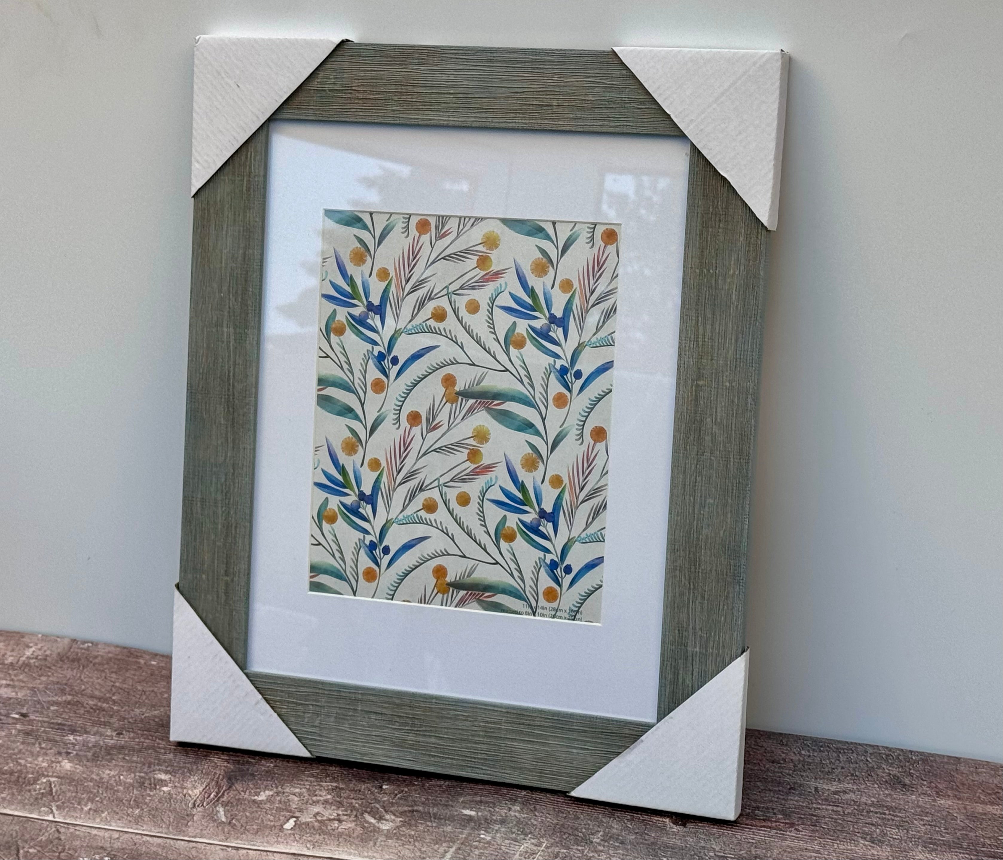 Isaac Jacobs Grey Textured Shabby Chic Wooden Photo Frame, 11’ x 14 ...