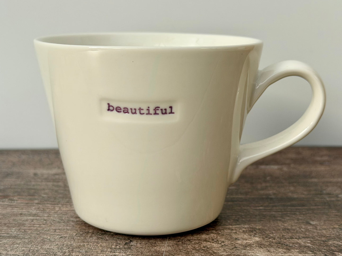 White ‘beautiful’ Mug