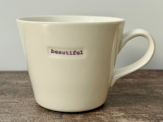 White ‘beautiful’ Mug