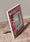 Shabby Chic Pink Mosaic Square Photo Frame, 4’ x 4’