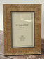 Natalini Light Brown Stripe Effect Border Photo Frame 4 x 6