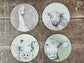 Set of 4 Round Farm Animal Coasters