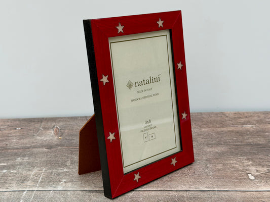 Natalini Red Star Photo Frame 4 x 6