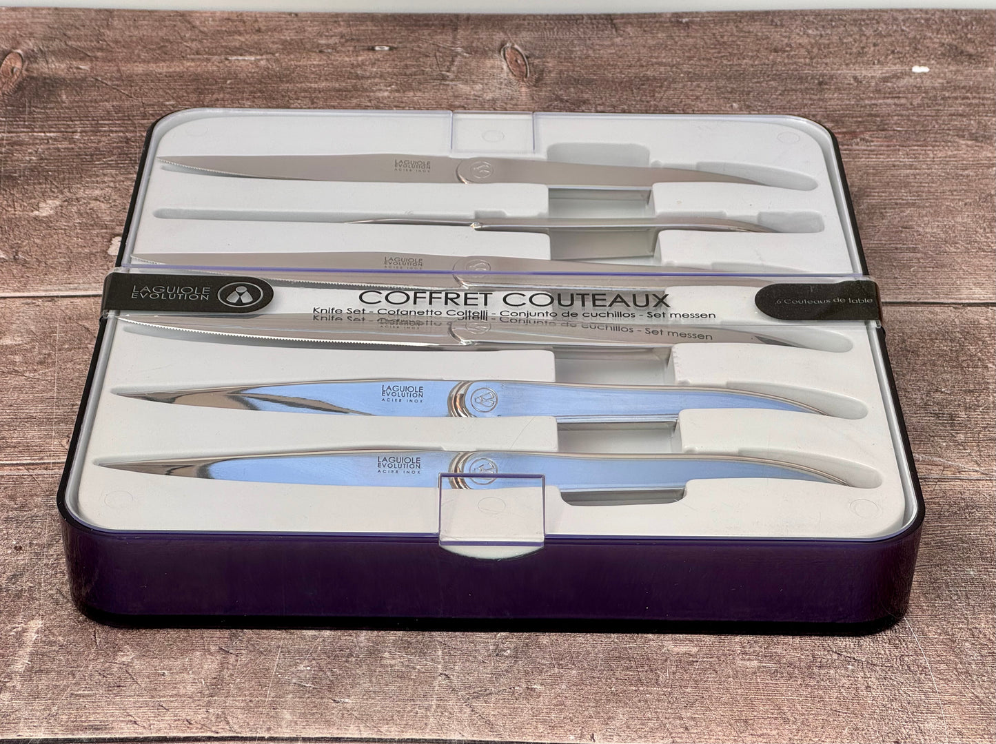 Laguiole Evolution Steak Table Knives - Set of 6