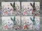 Set of 4 Rabbit Design Placemats