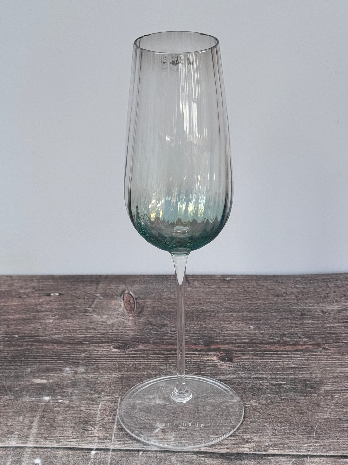 LSA Dusk Green Champagne Flutes, Set of 2