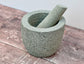 Grey Granite Mortar and Pestle