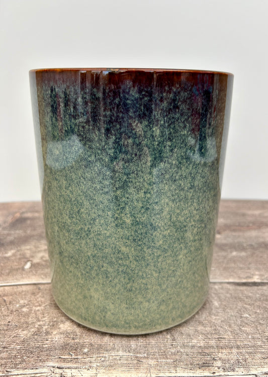 Green Mottled Utensil Jar, 18.5cm