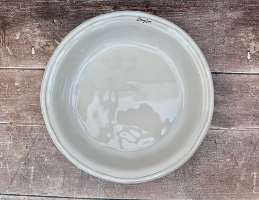 White Baking / Pie Dish with Lipped Edge, 27cm