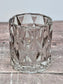 Grey/Smoke Glass Tea Light Candle Holder