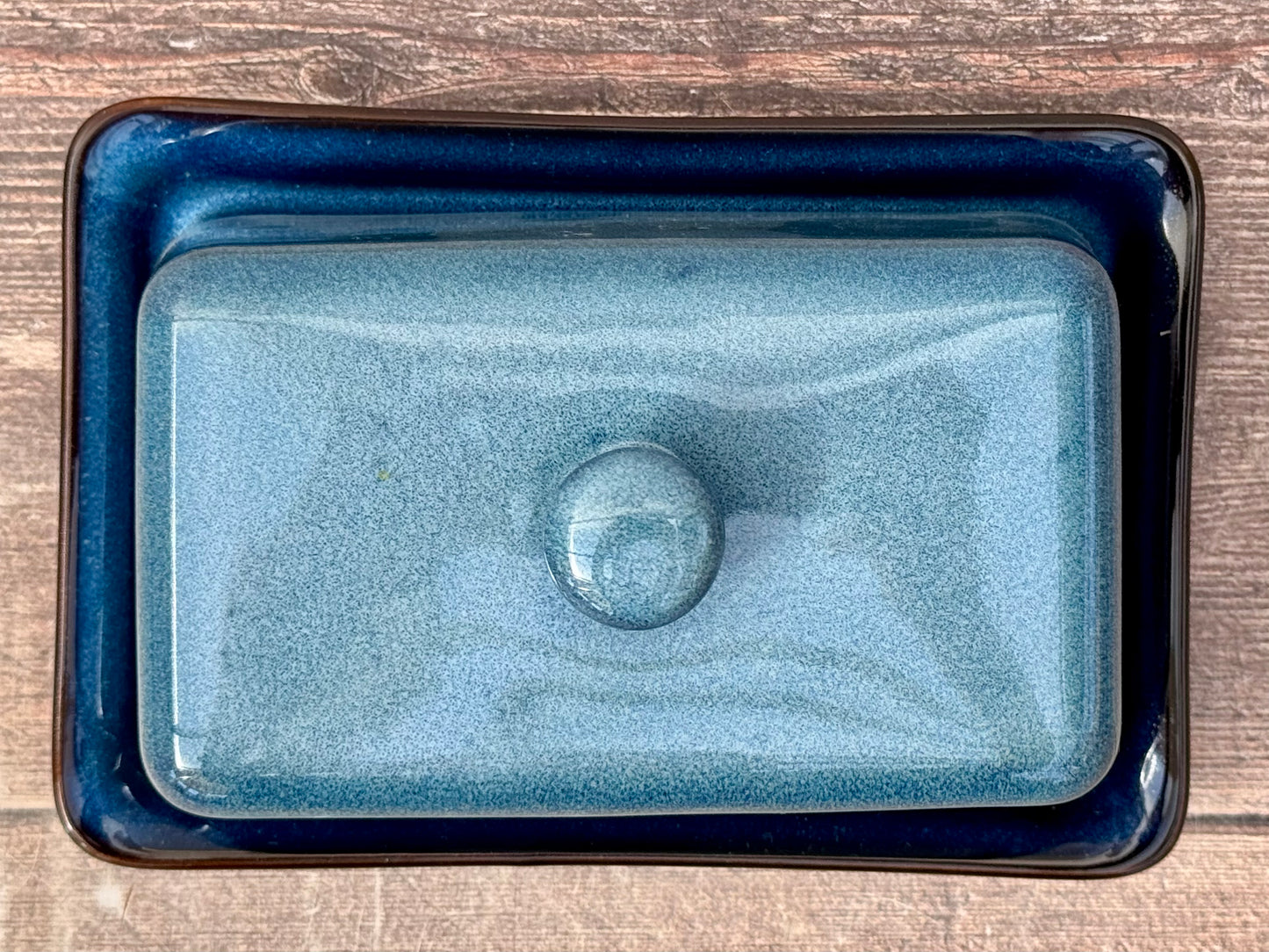 Scandi Home Pale Blue Butter Dish