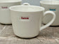 Set of 4 White ‘love’ Espresso Mugs