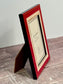 Natalini Red and Gold Stripe Photo Frame 4 x 6