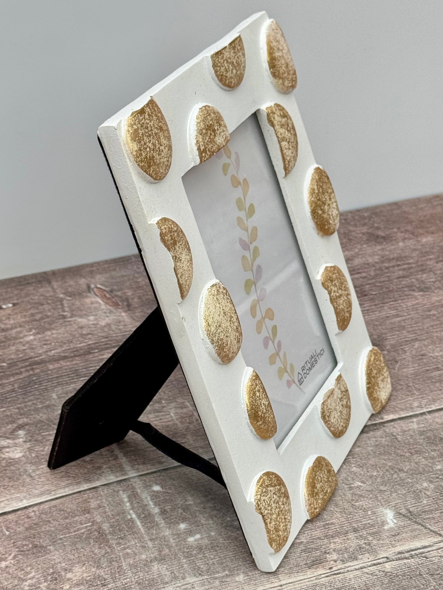 Gold Spot Patterned Photo Frame, 4’ x 6’
