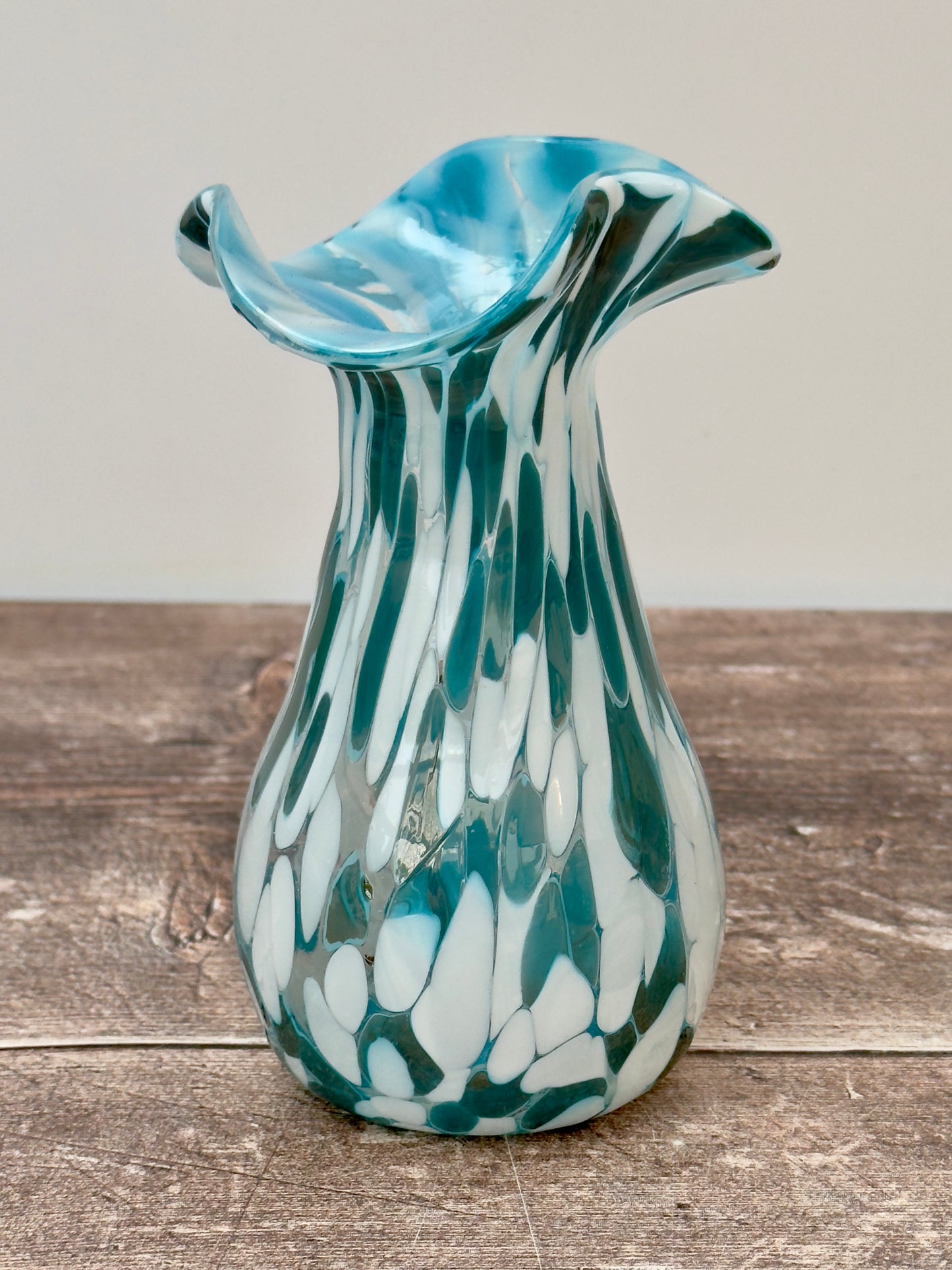 Small Handmade Murano Glass Vase, Design 5