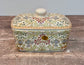 William Morris Green Hyacinth Floral Patterned Butter Dish