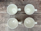 Set of 4 White ‘love’ Espresso Mugs