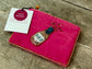 Small Pink Champagne Beaded Purse