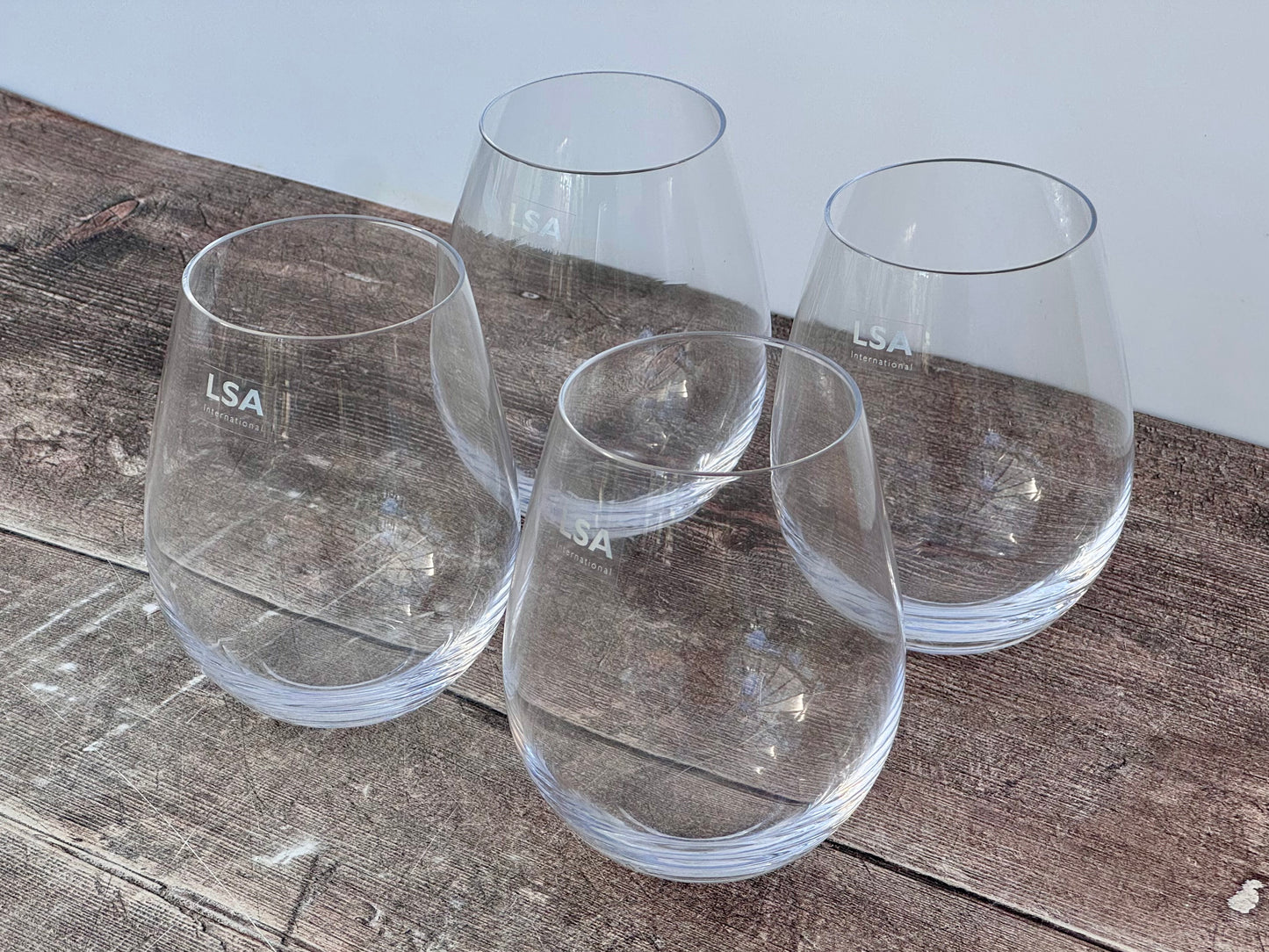LSA Red Wine Set of 4 Stemless Tumblers