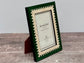 Natalini Dark Green Chequered Photo Frame 4 x 6