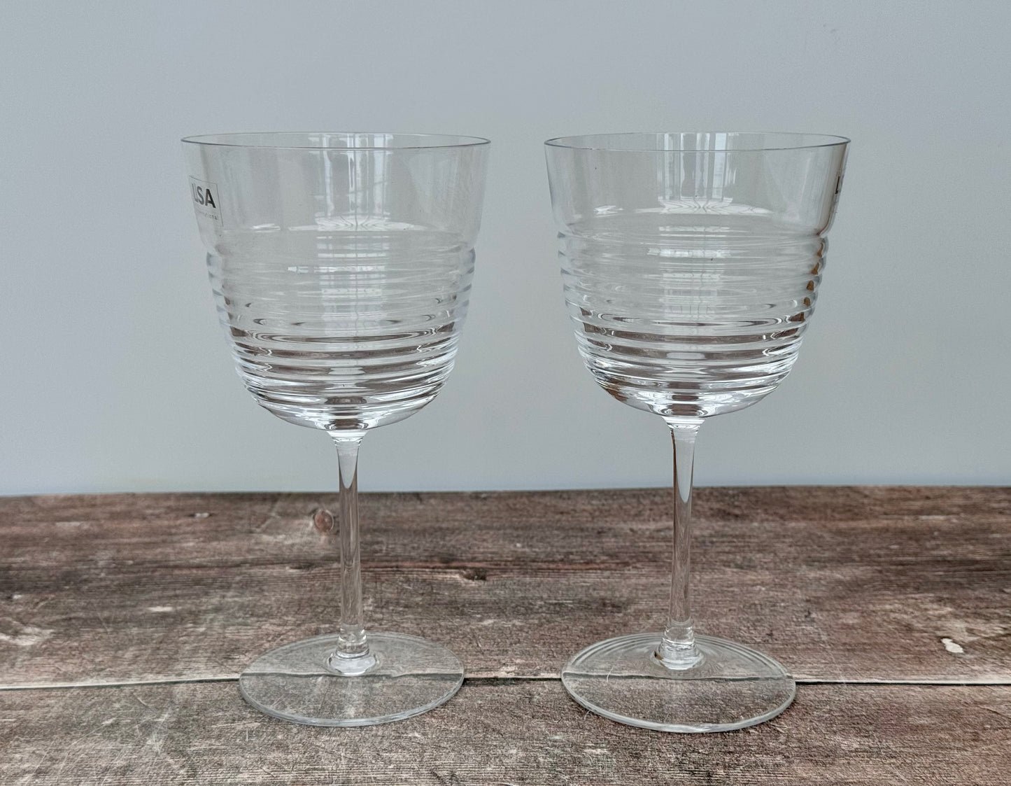 2 LSA Groove Wine Glasses, 360ml