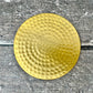 Set of 4 Gold Tone Hammered Coasters