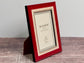 Natalini Red and Gold Stripe Photo Frame 4 x 6