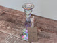 Pearl Shimmer Glass Candlestick, 16cm