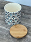 Blue and White Patterned Storage Container, 13cm