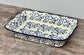 Blue Swirl Patterned Baking Dish, 33cm x 23.5cm