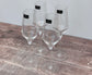 Set of 4 Dartington Crystal Bubbly Champagne Flutes/Glasses