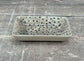 Grey Spotty Patterned Soap Dish