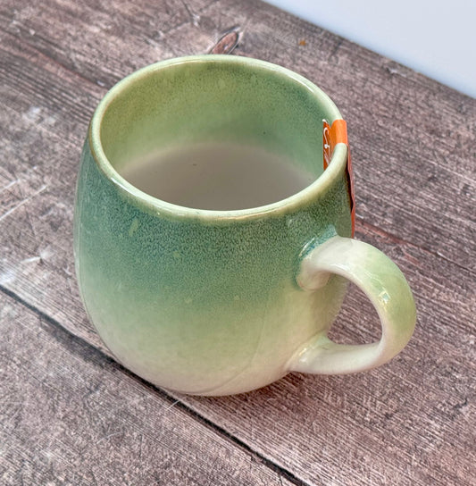Green Reactive Glaze Mug