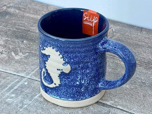 Blue Seahorse Mug