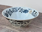 Blue and White Cat Patterned Japanese Bowl, 20.5cm