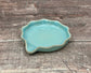 Turquoise Wavy Spoon Rest, 13cm