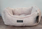 Nandog Pet Gear Beige Fluffy Soft Reversible Dog Bed, 52cm