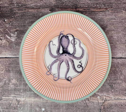 Yvonne Ellen Octopus Patterned Plate, 20.5cm