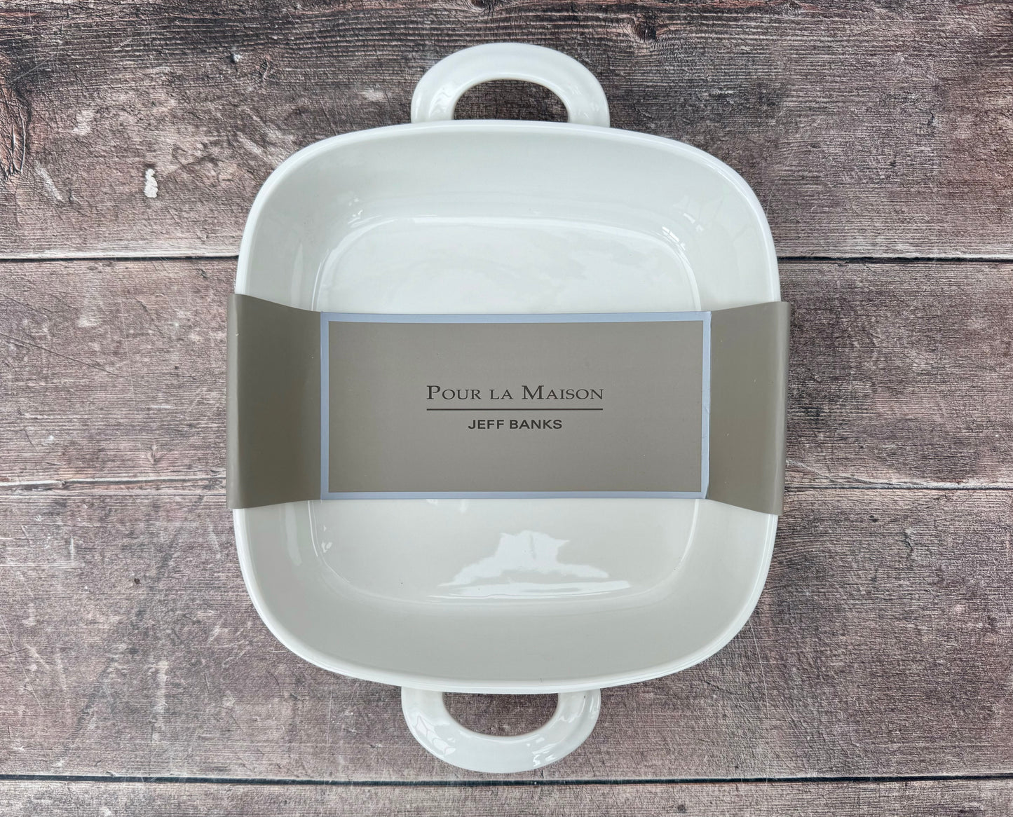 White Pour La Maison Square Baking Dish, 27.5cm