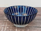 Blue Striped Patterned Small Bowl, 12cm