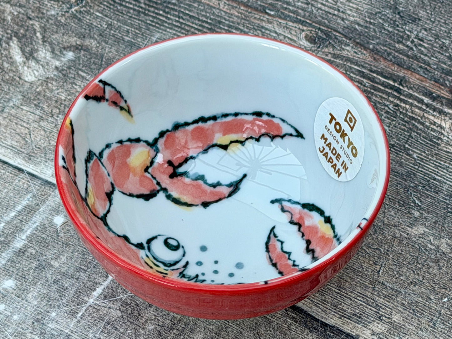 Tokyo Design Studio Red Crab Patterned Small Bowl, 11cm