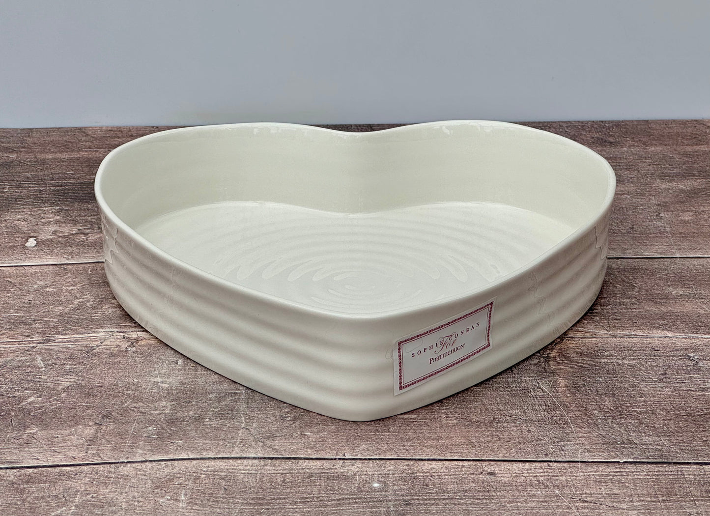 Sophie Conran White Heart Baking Dish, 28cm